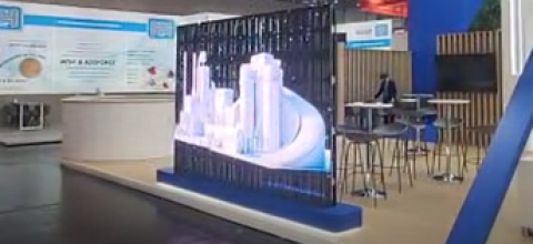 alquiler pantalla led transparente